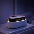 Smart Alarm Clock with Wireless Charging & Bluetooth Speaker