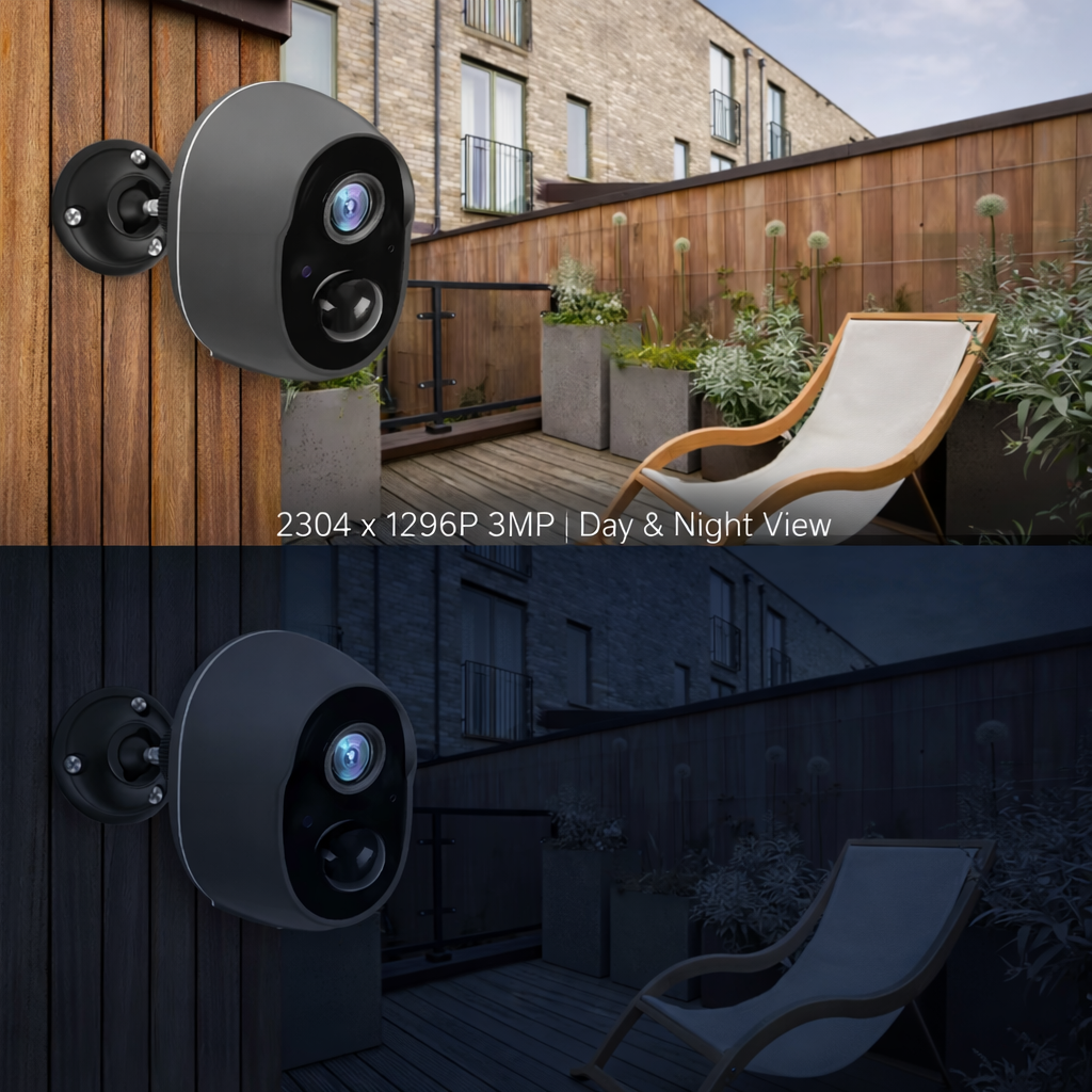 Solar-Powered Security Camera (Wireless)