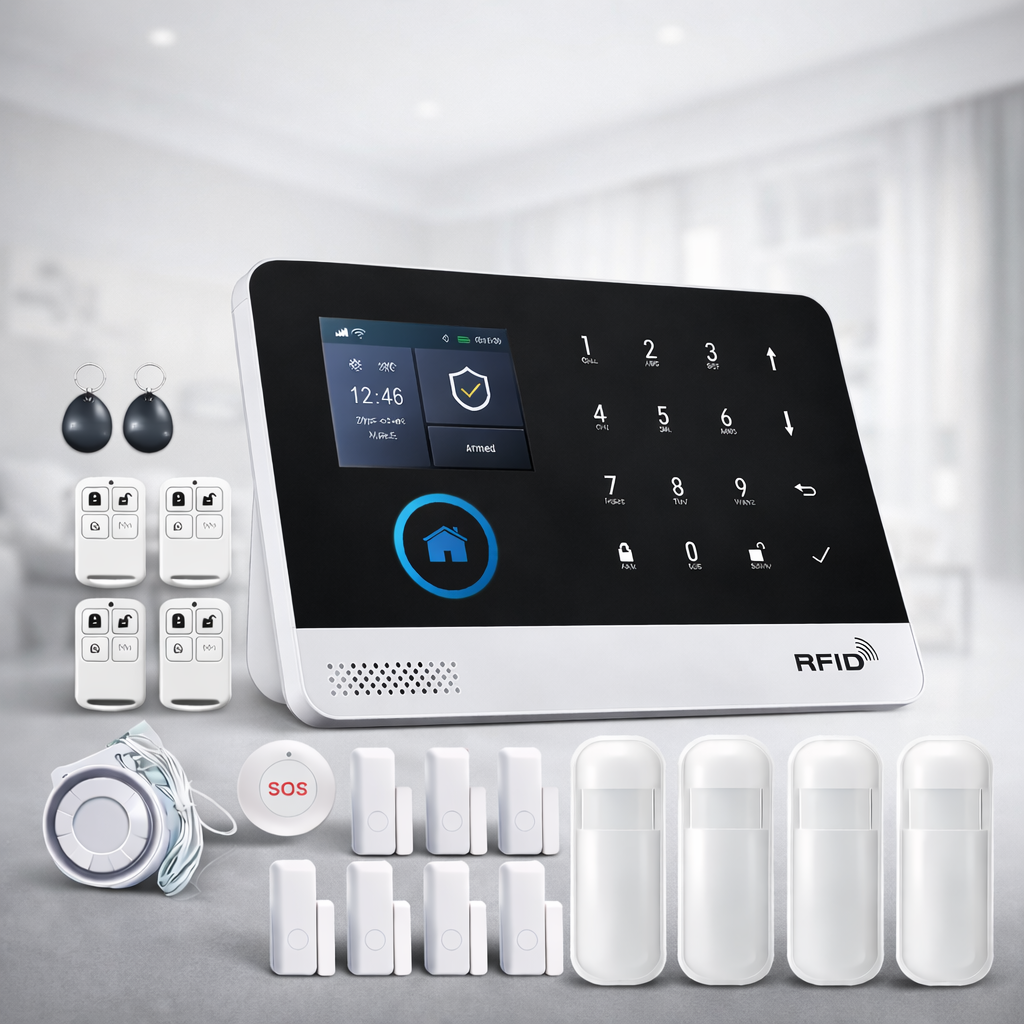 Wireless Home Alarm System with PIR Motion Sensor