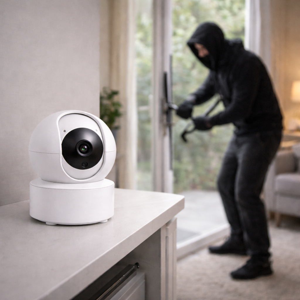PTZ Security Camera (360° Remote Control)