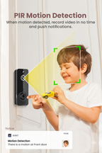 Wireless Video Doorbell with Night Vision & AI Recognition