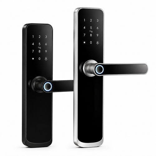 Fingerprint Smart Door Lock with App Control & RFID Card Access (Keyless Entry)