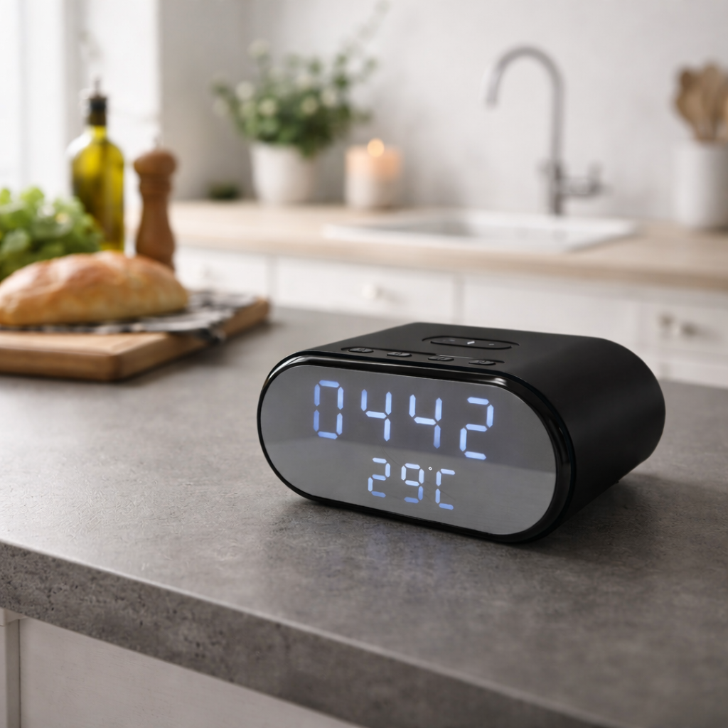 Clock Security Camera (4K WiFi, Motion Detection)