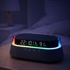 Smart Alarm Clock with Wireless Charging & Bluetooth Speaker