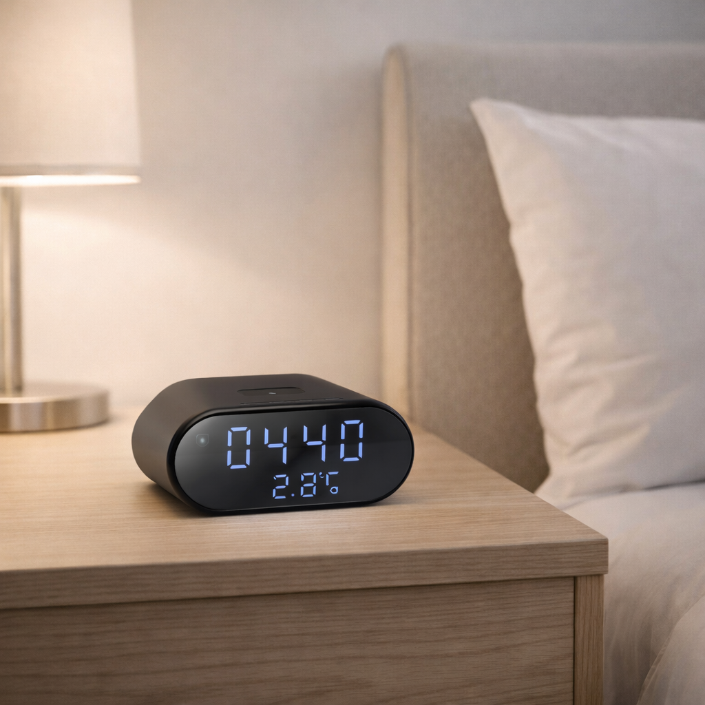 Clock Security Camera (4K WiFi, Motion Detection)
